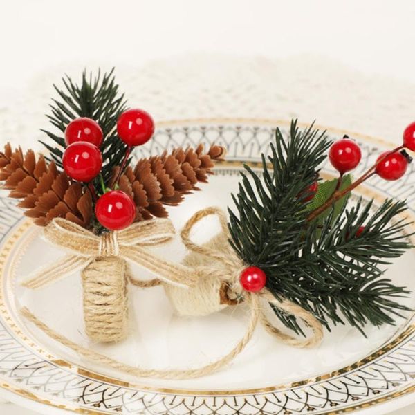 

napkin rings 41xb christmas ring artificial flower holder for dinning table setting