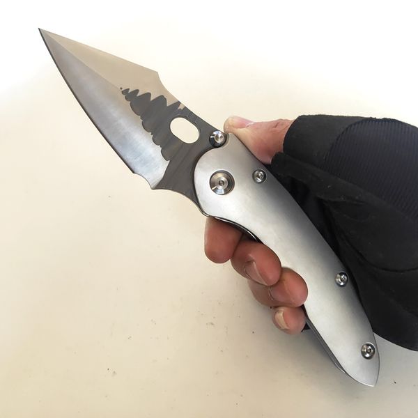 Versione personalizzata limitata Cartella per punti Borka Coltello pieghevole Rock Grind Lama M390 Manico in titanio primario Pratico equipaggiamento da esterno Caccia Strumenti tattici EDC