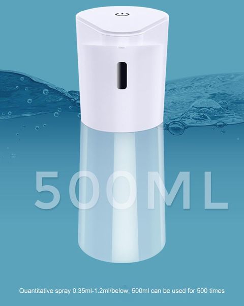 

liquid soap dispenser 500ml smart sensor reusable alcohol disinfectant hand sanitizer be applicable company area canteen etc.