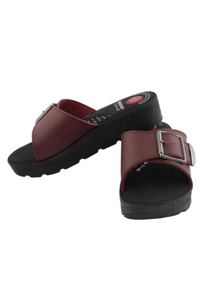 

slippers dimple orthopedic buckled woman anatomical base, Black