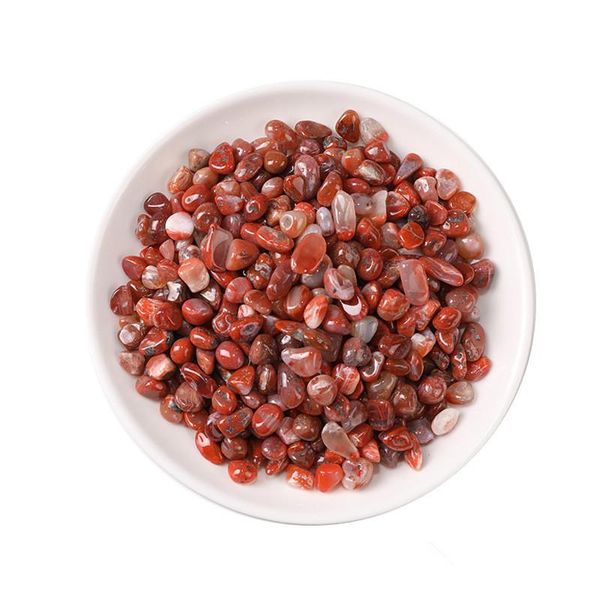 

decorative objects & figurines natural southern red agate stone purification degaussing quartz crystal fish tank mineral specimen 100g