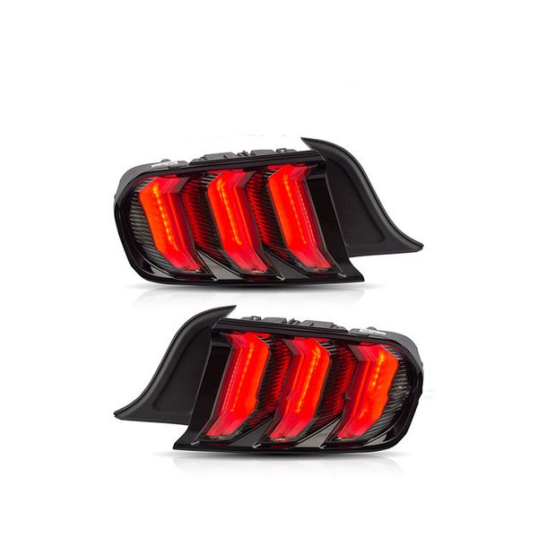 2015-up luzes de cauda de carro para ford mustang led taillamp streamer volta sinal de taillight de sinalização de freio
