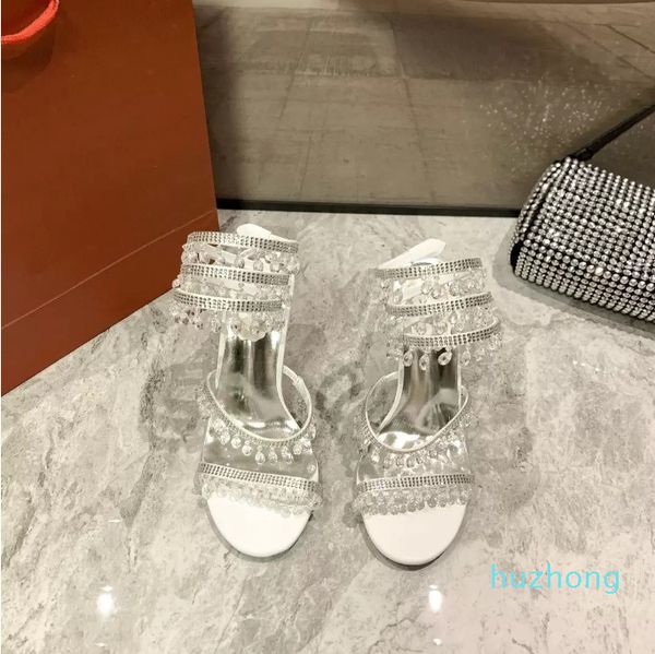 

high heels small pendant high-heeled sandals matchless leisure shopping two color choices wholesale luxury goods size 35 to 40, Black