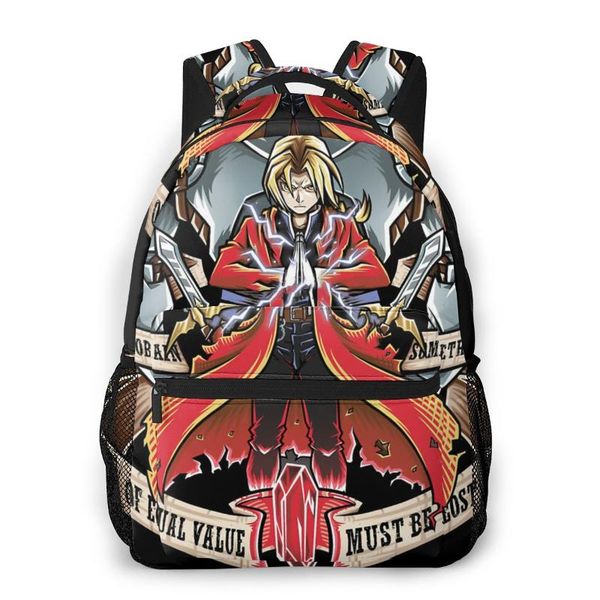 

backpack brotherhood - fullmetal alchemist students school bags boy girl fashion teens books