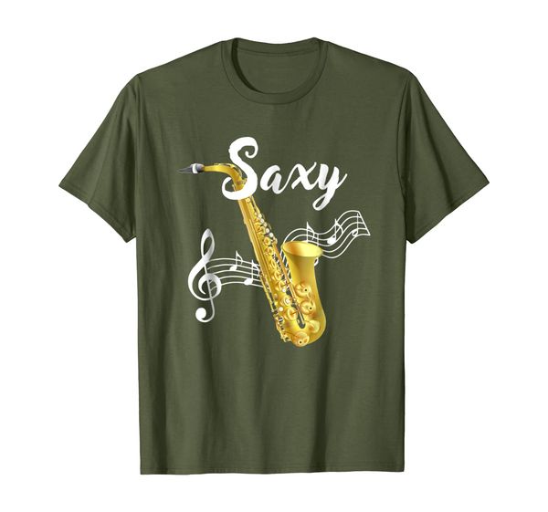 

saxophone t-shirt funny musical instrument t-shirt, White;black
