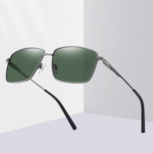 

sunglasses fashion classic hd for men metal frame luxury design ladies simple personality gafas de sol, White;black