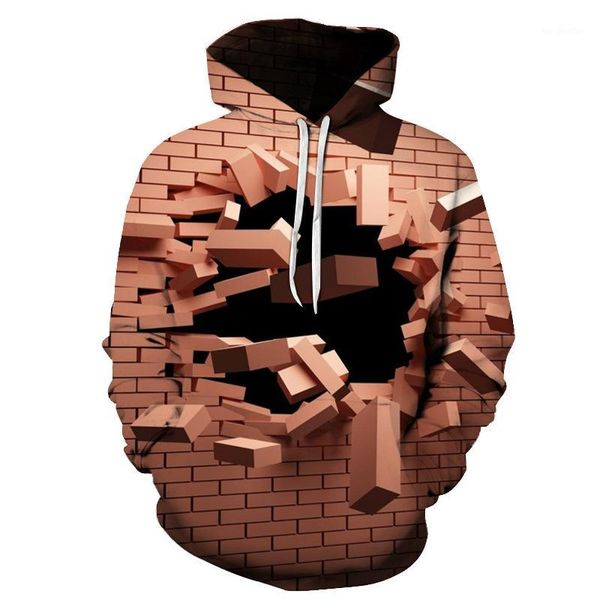 

men's hoodies & sweatshirts 3d print funny art wall 2021 sweatshirt hip-hop fashion streetwear men and women hoodies1, Black
