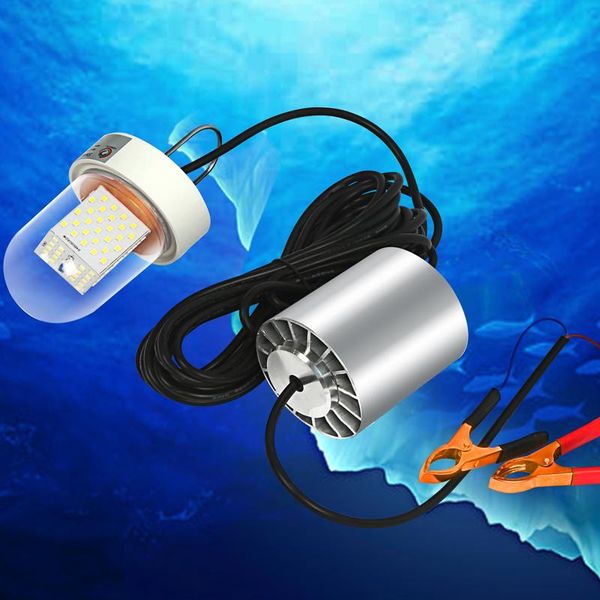 

60w 12v-24v dc led green underwater night fishing boat lights diving lamps