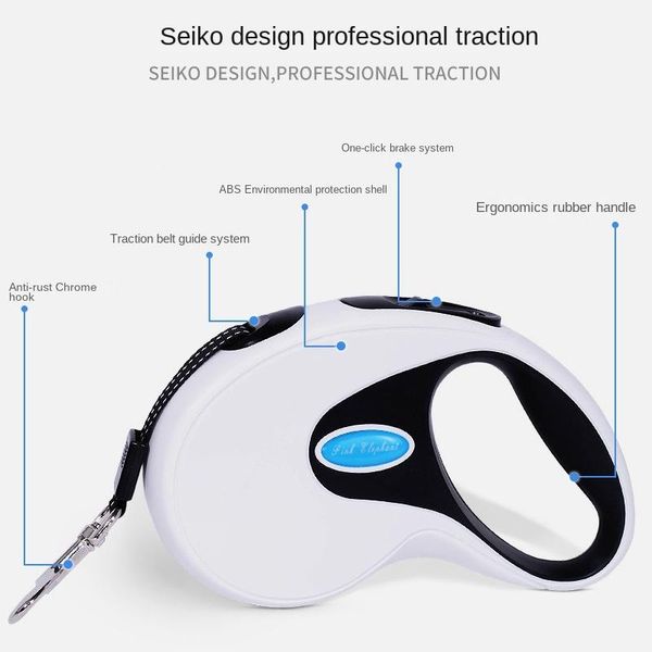 

dog collars & leashes retractable pet hand holding rope leash running automatic contraction