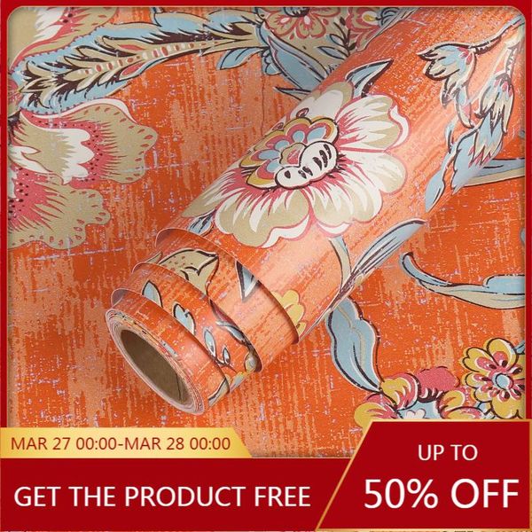 

wallpapers self adhesive floral pattern living room background wall stickers furniture decorative diy home decor