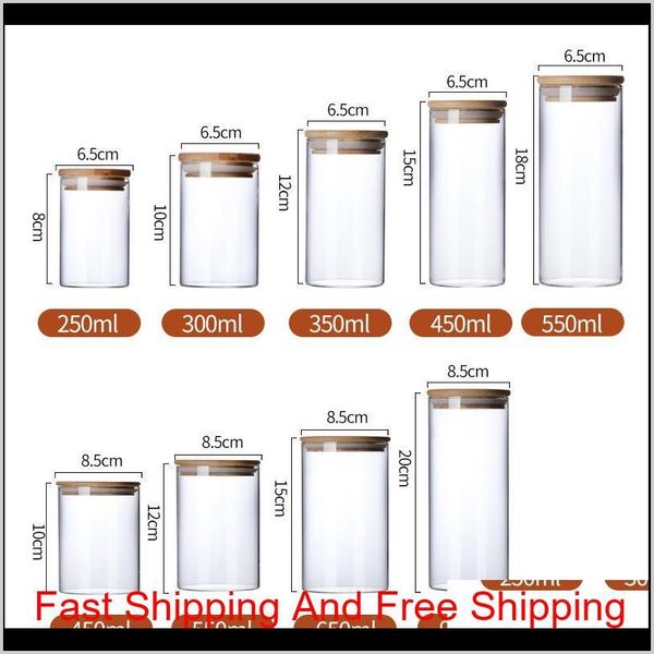 

transparent glass food storage canisters corks cover jars bottles for sand liquid food eco-friendly glass bott qylxhe garden2010