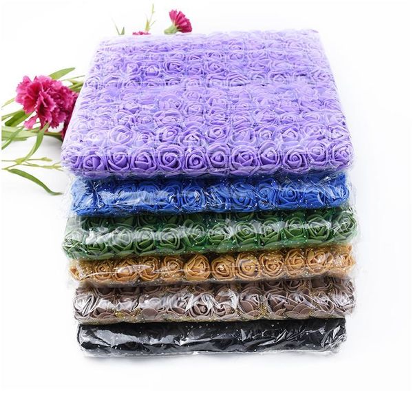 

144pcs artificial flower newyear christmas decorative wreath diy gift candy box scrapbook fake plant wedding vase for ho qylnnl