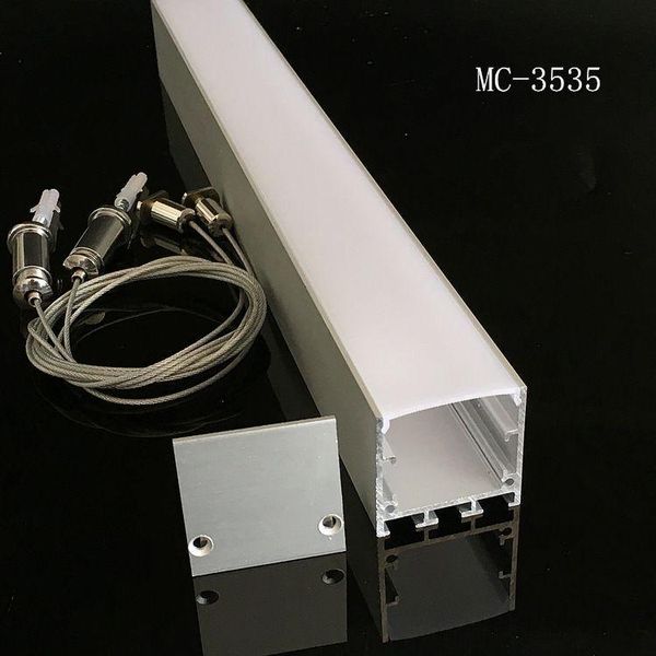 

lamp covers & shades 1m/2m long 35mm*35mm size aluminum alloy profile with milky pc cover;with steel rope;aluminum led for strips light