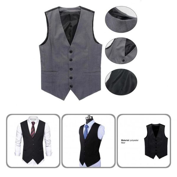 

men' tank terrific vest thin office all match spring male waistcoat men, White;black