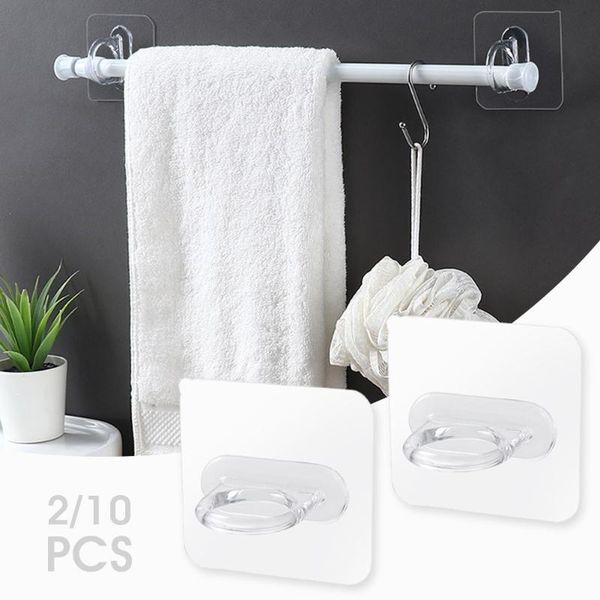 

hooks & rails shower gel bottle rack hook multifunctional self-adhesive wall mounted shampoo holder for kitchen bathroom drop