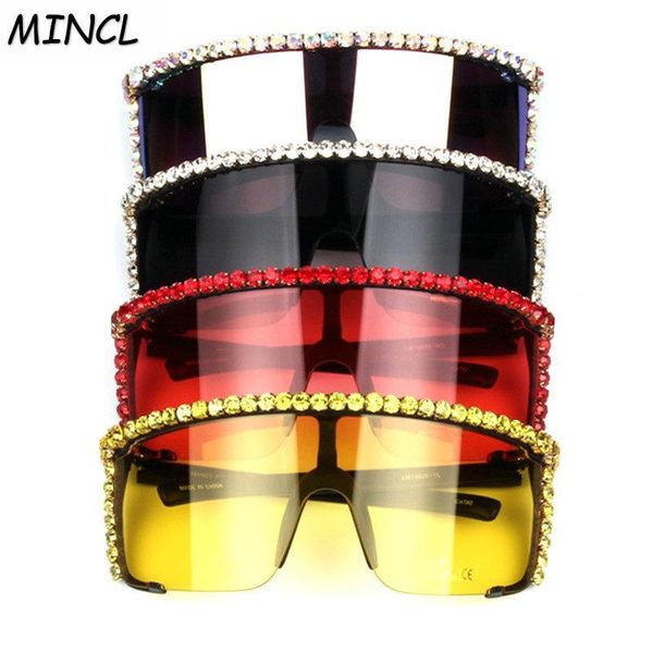 

2021 sunglasses women flat men fashion one shades lens diamond half frame sun glasses for piece fml square 2021 brand onhqv, White;black