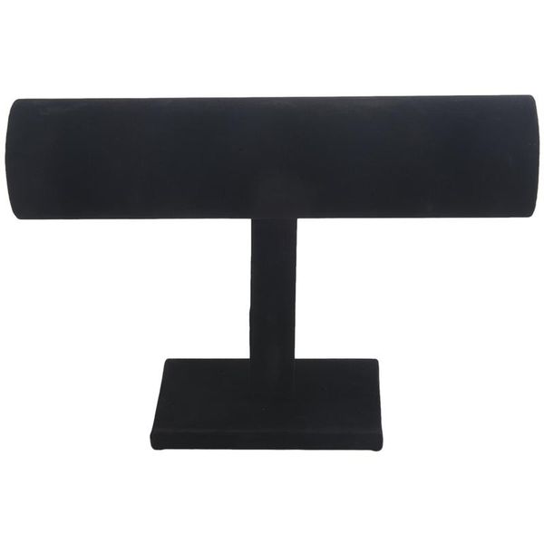

jewelry pouches, bags t-shaped velvet display unit for bracelets and watches black, Pink;blue