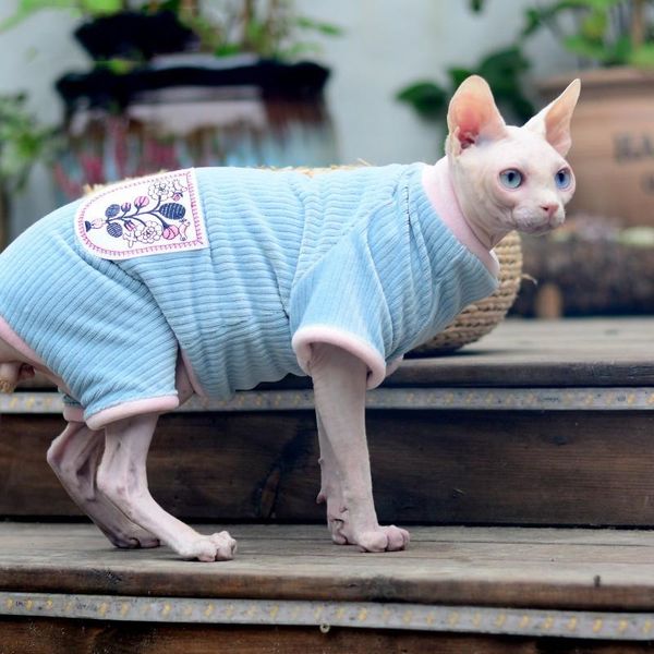 

cat costumes autumn winter sphynx clothes fleece keep warm coat for hairless classic puppy pet cats dog sweater