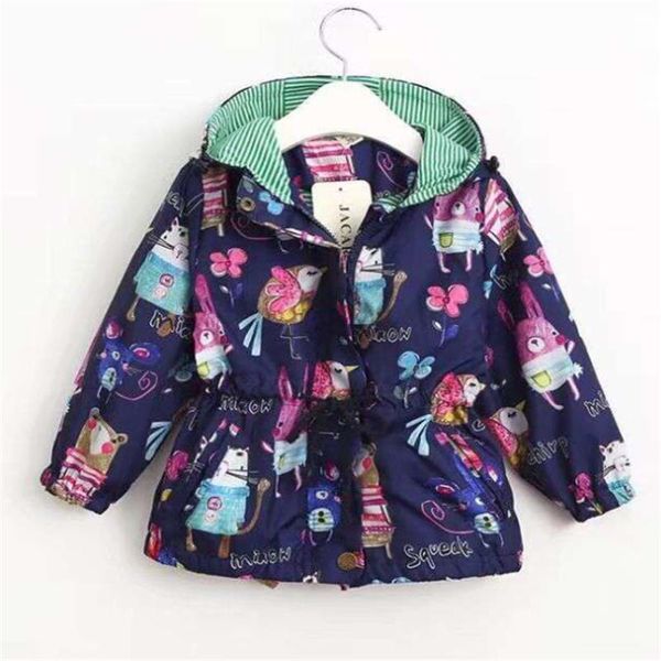 

coat windbreaker for girls sweatshirts kids print flower sports jacket hoodies clothes jackets boys autumn 30, Blue;gray