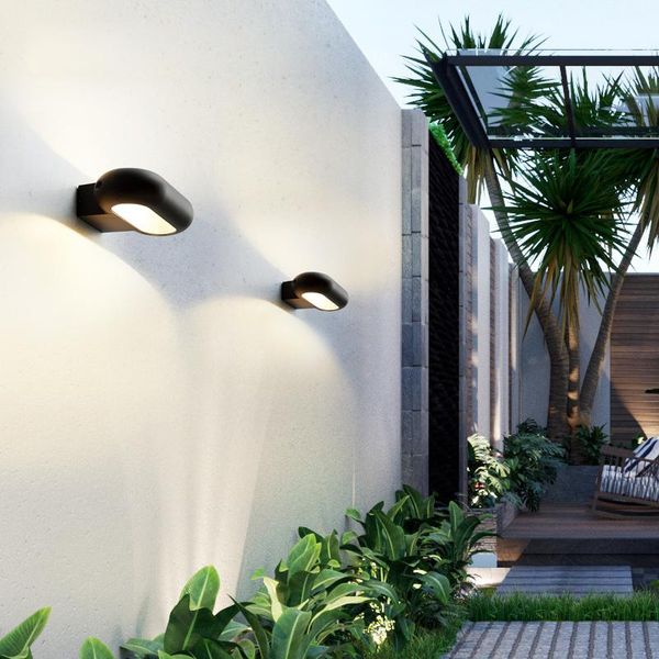 

6w led aluminum wall lamp porch light wall sconce outdoor waterproof light garden lights modern lights