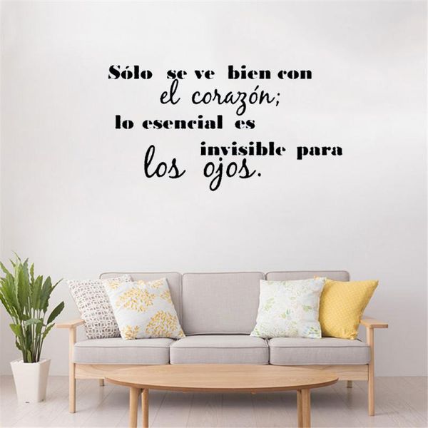 

wall stickers spanish language decal quote sticker for living room home decor mural ru4074