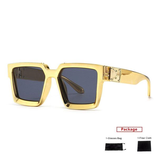 

sunglasses mimiyou alloy wrap square men retro shiny frame women fashion glasses brand uv400 eyeglasses shades, White;black