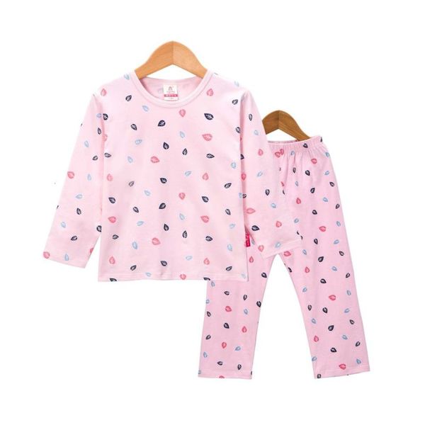 

chaoting princs girls' cotton long sve suit pajamas two piece children's home wear, Blue;red
