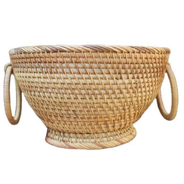 

storage baskets rattan fruit basket, creative candy bowl handmade flower basket,home decoration
