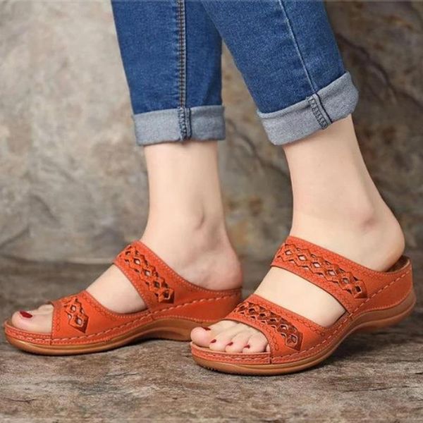 

sandals 2021 women fashion wedges shoes for slippers summer with heels flip flops beach casual, Black