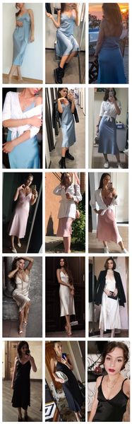 

2021 women satin deep v neck dress solid straight pajamas party elegant female summer spaghetti strap casual #261 2pcs, Black;gray