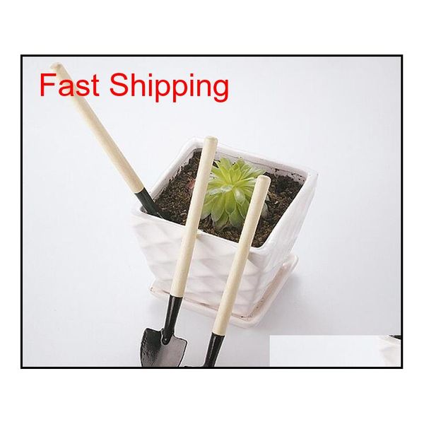 

3pcs/set children mini compact plant garden hand wood tool kit, spade shovel qylihm homes2011