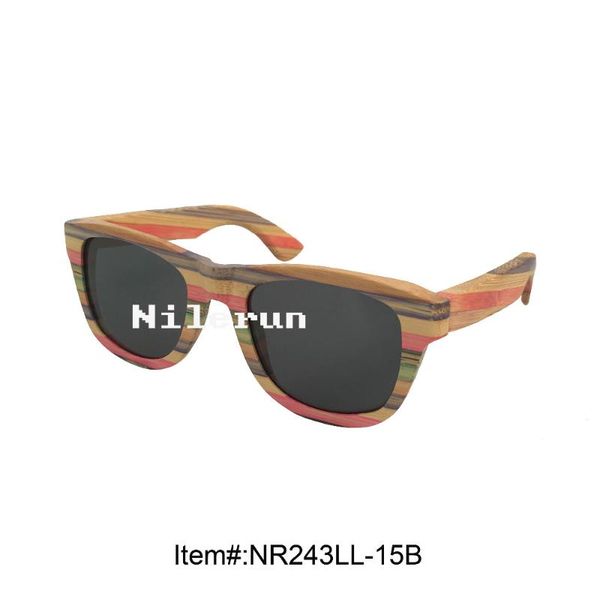 

sunglasses fashion woman's multi color bamboo, White;black