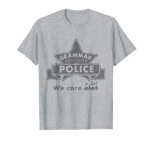

funny grammar police t-shirt, White;black