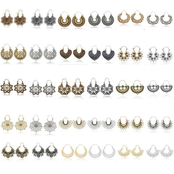 

dangle & chandelier 20 style silver color studs retro bohemia diy earrings earring women wedding jewelry