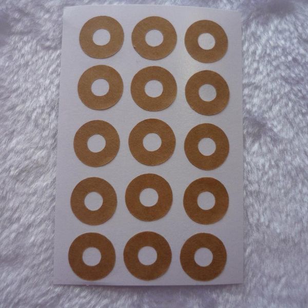 

gift wrap 15mm - natural brown kraft ring reinforcement stickers for parcel tags
