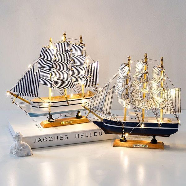 

decorative objects & figurines 24cm handmade santa maria ships model mediterranean home interior decor wood crafts classic room sailboat orn