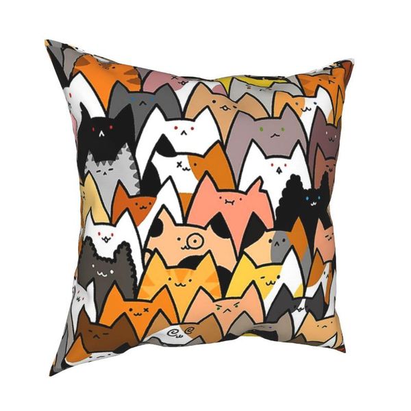 

cushion/decorative pillow pillowcase kitty cats soft polyester cushion cover gift home throw case wholesale 45*45cm covers