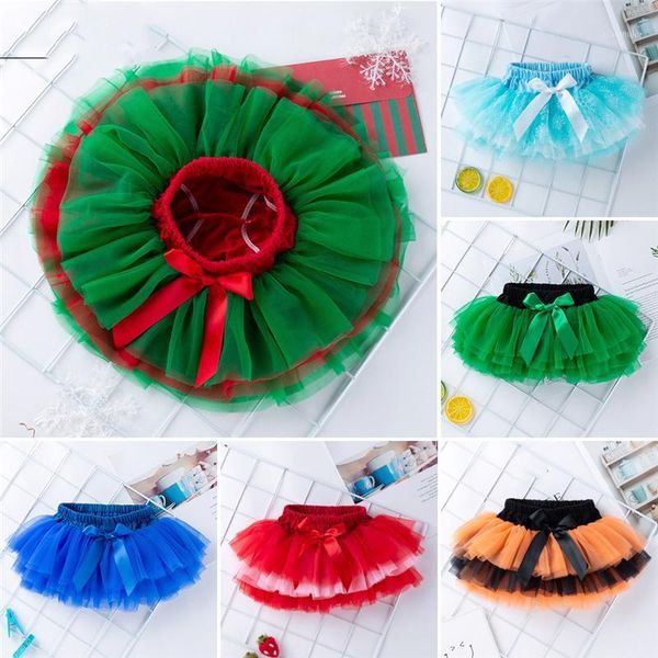 

infant born baby girls tutu skirts princess bow tulle ball gown christmas girl costumes, Blue