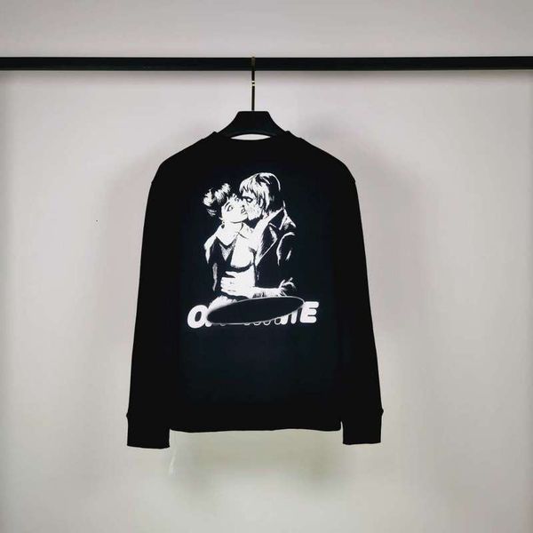 

2021 new version 1:1 vampire printed women hoodie hiphop men casual cotton sweatshirt z6xl, Black