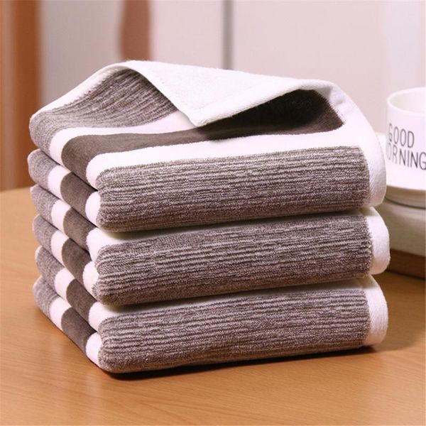 

towel 2pcs/lot 100% cotton set strip face towels super comfortable absorbent for adults luxury gray red washable extra large