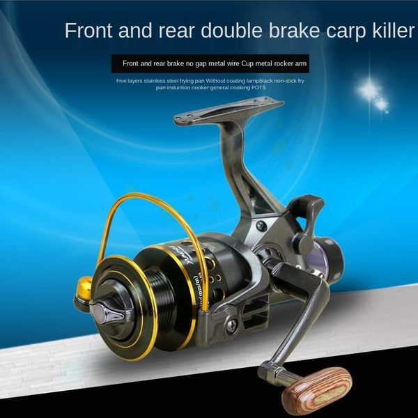 

baitcasting reels mg4000 fishing reel metal 5.0:1 spool spinning 10kg drag spare saltwater accessories