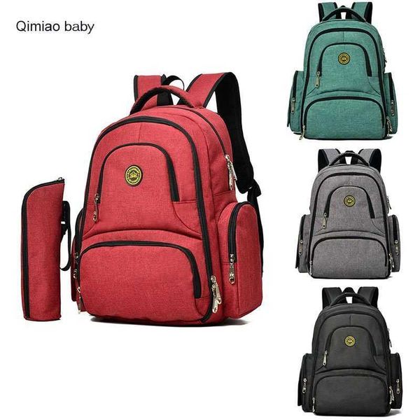 Mode Mutterschaft Mummy Tasche Multifunktions Große Kapazität Rucksack Baby Windel Tasche Isolierung Kinderwagen Tasche Windel Outdoor Bedarf