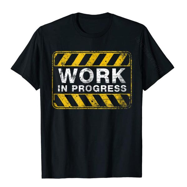 

men's t-shirts funny work in progress fitness exercise workout t-shirt cotton men tshirts summer tees classic tight, White;black