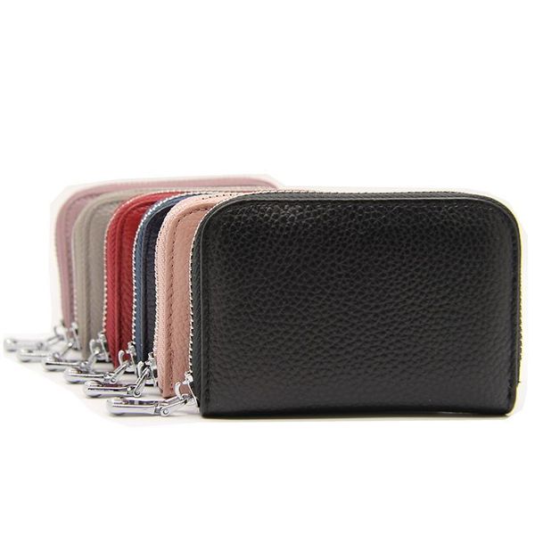 

rfid genuine leather bank credit card holder wallet men women business creditcard cover case protection cardholder por jllqgl