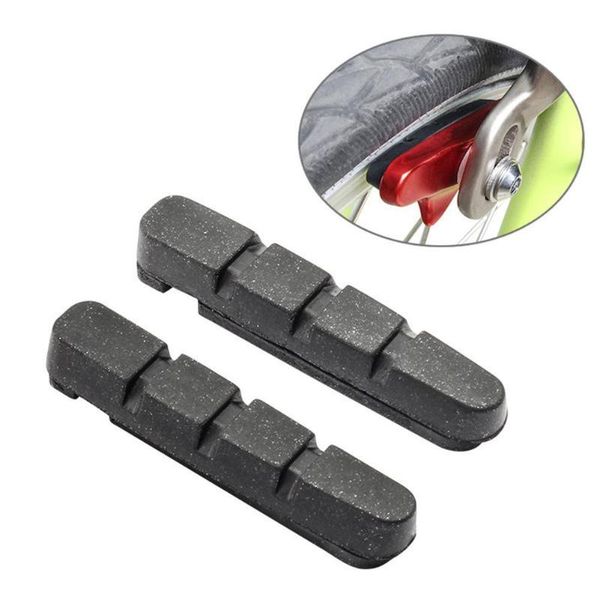 

tools 1 pair rubber bicycle road bike v brake pads wear-resistant replaceable drawer type rim for mtb bicycles