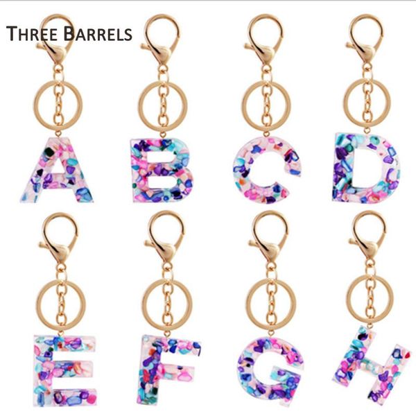 

keychains a-z 26 letters initial resin for women alphabet gold color keyring keys bags pendant key chain charms accessories, Silver