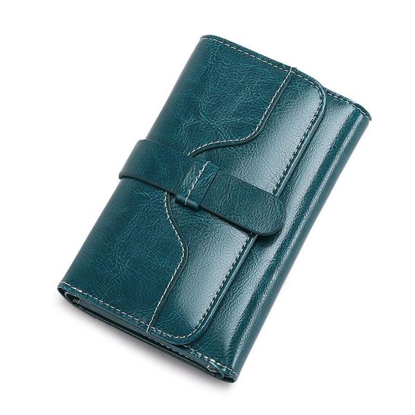 

wallets women's short wallet leather fold mini 2021 fashion small zero, Red;black