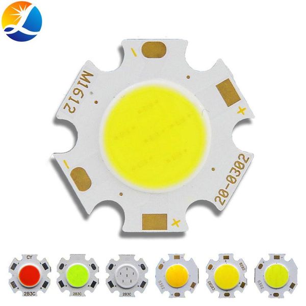 

bulbs drop 10pcs round led bulb cob chip 20mm diameter 3w 5w 7w emitting diode warm natural cold white rgb lighting