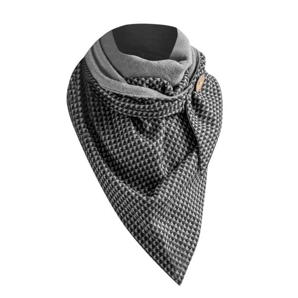 

scarves fashion women printing button soft wrap casual warm winter long scarf sleeves wool knitted, Blue;gray