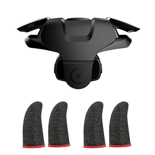 

handle game controller,auxiliary artifact,physical keys gaming finger sets for pubg joystick metal mobile game artifact